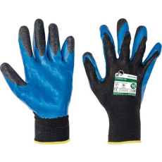 egyéb Kesztyű Garrulus PES-latex mártott, fekete, 8