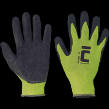 egyéb Kesztyű Palawan nylon, latex tenyérrel sárga/fekete 7 védőkesztyű