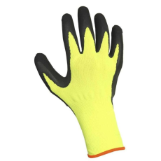 egyéb Kesztyű Palawan Pi nylon latex, fluo sárga/fekete, 8