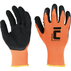 egyéb Kesztyű Salangana pes/latex narancs 10