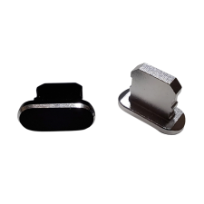  Egyéb kiegészítők: Porvédő kupak - Lightning (iPhone) csatlakozóba - fekete/ezüst, műanyag (2db) kábel és adapter