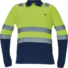 egyéb LEON HV póló hosszú ujjú sárga/navy XL