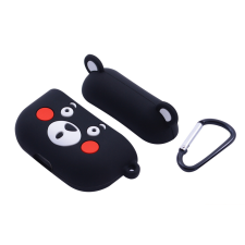 egyéb Maci Formájú szilikontok Airpods Pro fekete tok és táska