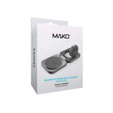 egyéb Mako MACHA00021 Mágneses Vezeték nélküli Telefon és Okosóra töltő - Asztroszürke (15W) mobiltelefon kellék