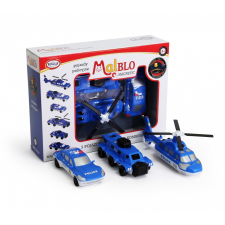 egyéb Malik MalBio Mágneses rendőrségi jármű készlet (3db) autópálya és játékautó