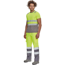egyéb MONZON Hi-Vis ru. póló sárga/szürke L munkaruha
