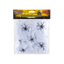 egyéb Nagy pókháló 6 pókkal party kellék