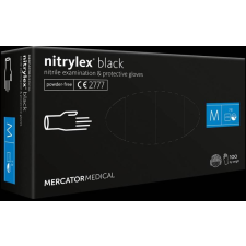 egyéb Nitrylex Black púdermentes nitril egyszer használatos kesztyű, 100db / doboz, XL védőkesztyű