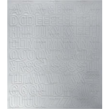 egyéb Öntapadós matrica, 2 cm-es, betűlap, fehér információs címke