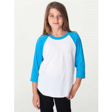 egyéb Póló American Apparel gyerek, white/navy, 8