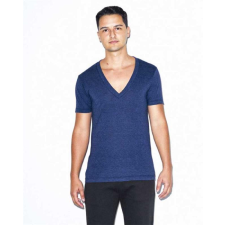 egyéb Póló American Apparel v-nyakú unisex, tri-black, S munkaruha