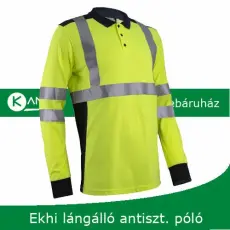 egyéb Póló Ekhi hosszú ujjú Hi-Vis lángálló sárga L