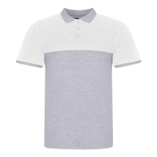 egyéb Póló Just Polos unisex, heather grey/oxford navy, M munkaruha