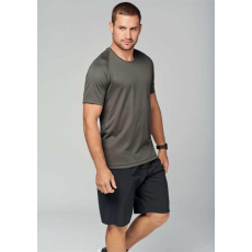 egyéb Póló Proact férfi sport rövid ujjú kerek nyakú férfi, dark grey, M