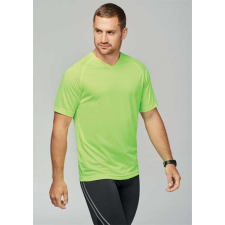 egyéb Póló Proact férfi v-nyakú rövid ujjú sport férfi, lime, 3XL munkaruha