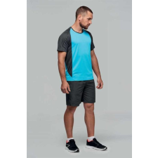 egyéb Póló Proact rövid ujjú kereknyakú férfi (140g/m2) lime/dark grey, L munkaruha
