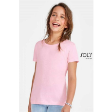 egyéb Póló Sols Cherry Girls rövid ujjú környakas karcsúsitott gyerek, white, 4A