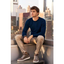 egyéb Pulóver Anvil felnőtt kereknyakú (60%poliészter 40%pamut) heather dark grey, XL munkaruha