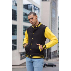 egyéb Pulóver Just Hoods férfi (80%pamut 20%poliészter) kelly green/arctic white, XS