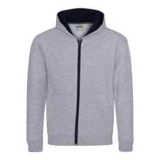 egyéb Pulóver Just Hoods gyerek, heather grey/french navy, 3/4 gyerek pulóver, kardigán