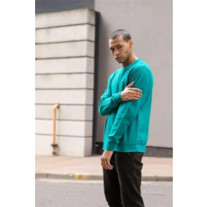 egyéb Pulóver Just Hoods környakas unisex (80%pamut 20%poliészter) jade, 2XL