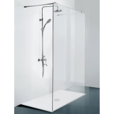 egyéb Sanotechnik N8100 zuhanyválaszfal teleszkópos tartóval króm 195 cm x 100 cm kád, zuhanykabin