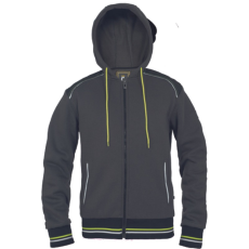 egyéb SHELDON kapucnis kardigán (antracit/sárga, 3XL)
