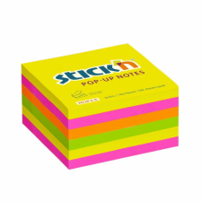 egyéb Stick'n Öntapadó jegyzettömb csomag 76x76 mm - Neon színek (6x100 lap) (21848) jegyzettömb