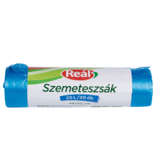 egyéb Szemeteszsák 20 liter 49 x 50 cm 20 db/tekercs Reál kék tisztító- és takarítószer, higiénia