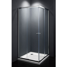 egyéb Szögletes zuhanykabin két tolóajtós, króm kerettel, transparent üveggel 80cm kád, zuhanykabin
