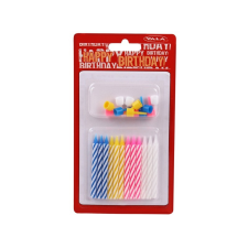 egyéb Szülinapi gyertya 12 darabos készlet party kellék