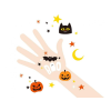 egyéb Tetováló szett Halloweenra 12x7,5 cm