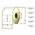 egyéb Thermo címke 40x105mm, 1000db/tekercs (CIM40X105TH)
