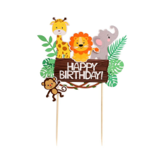 egyéb Tortabeszúró, Happy Birthday az állatkertben, papír sütés és főzés