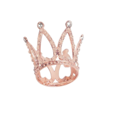 egyéb Tortadísz, mini tiara, rose gold, 4,5cm sütés és főzés