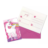 egyéb Unikornis mintás meghívó borítékkal - 6 db