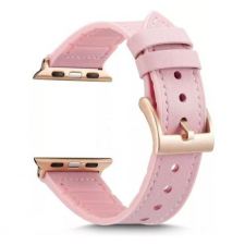 egyéb Utángyártott Apple Watch műbőr/szilikon 38/40/41mm rózsaszín (69345) okosóra kellék