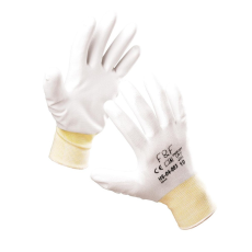 egyéb Védőkesztyű fehér mártott HS-04-003 PE/PU 10