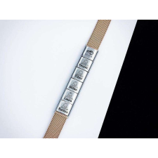  Egyedi 6 egyedi medálos MoMents rosé színű acél karkötő karkötő