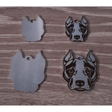  Egyedi acél biléta, kutyafej dekorációs kellék