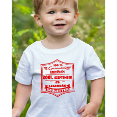 Egyedi ajándék - Legendás születésnapi gyerek póló