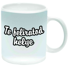  Egyedi feliratos Bögre, ezüstszürke háttérszínnel bögrék, csészék