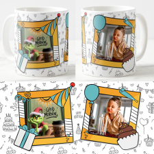  Egyedi fényképes Bögre - Születésnap - HBD bögrék, csészék