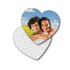  Egyedi fényképes kirakó, puzzle készítés, nyomtatás - Szív alakban puzzle, kirakós