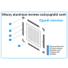 Egyedi méretes alumínium keretes szúnyogháló szett (7*17-es)