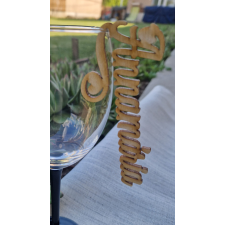  Egyedi neves feliratos ültetőkártya, fa névtábla dekorációs kellék