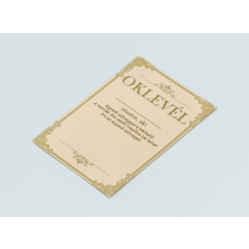  Egyedi oklevél ajándéktárgy