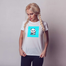 Egyedi póló | NFT series – Cuki panda strandlabdázik 2 ajándéktárgy