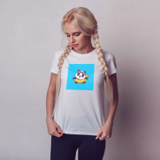 Egyedi póló | NFT series – Cuki panda úszógumival úszik ajándéktárgy