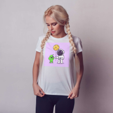  Egyedi póló | NFT series – Űrhajos lufit ad az ufónak ajándéktárgy